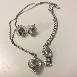 Swarovski earrings and necklace set